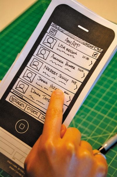 iphone paper prototype